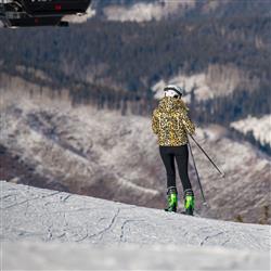 woman on Aspen Mountain slopes